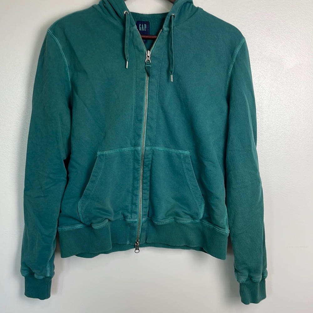 GAP Teal Green Zip-Up Hoodie